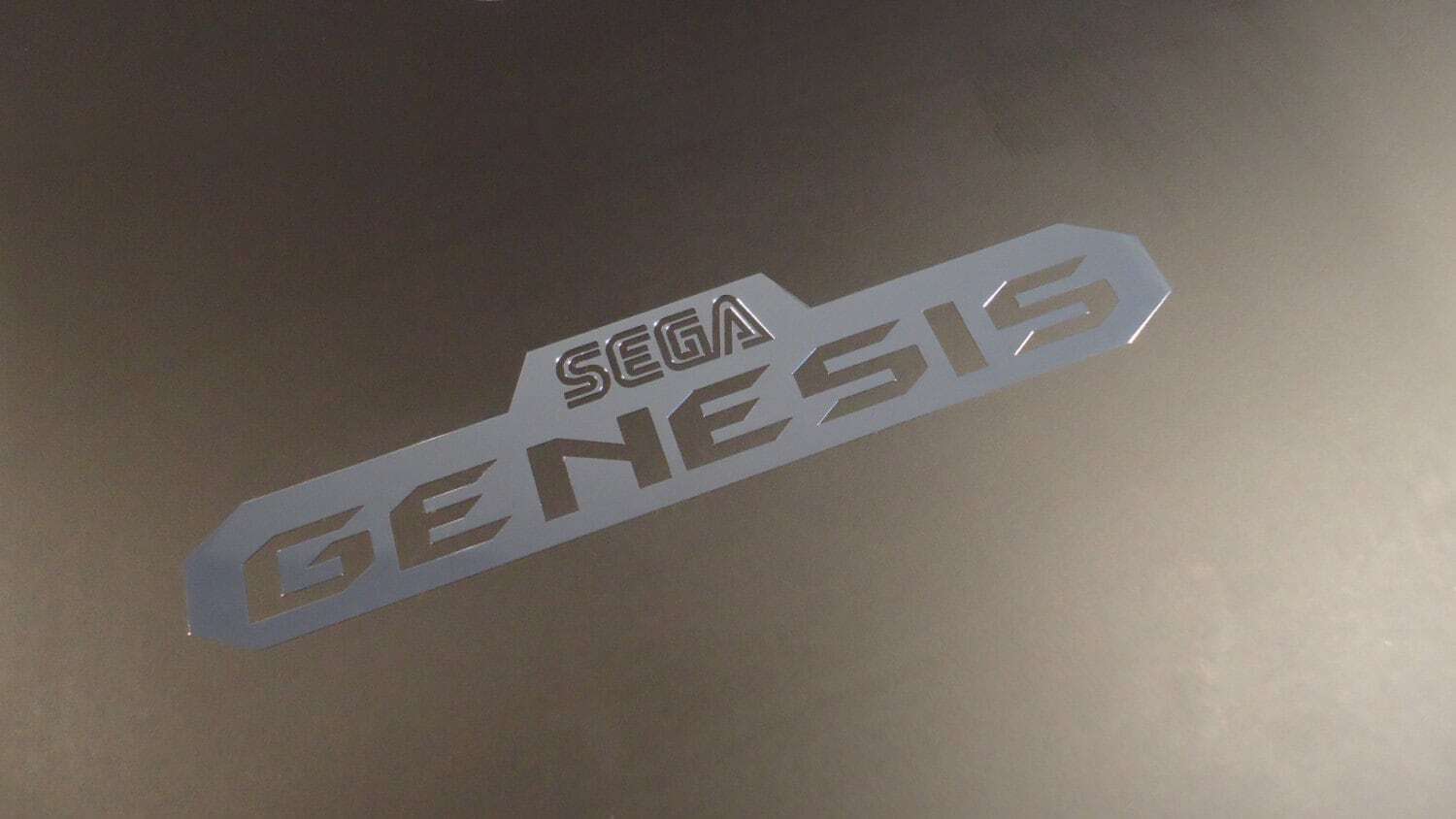 Sega Genesis Label / Aufkleber / Sticker / Badge / Logo 10,1 x 2,2cm [267]