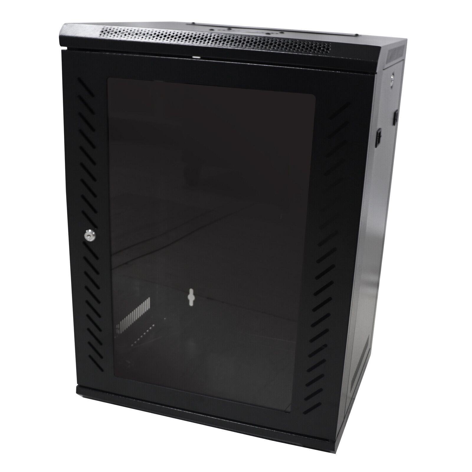 15U 19in Wall Mounted Steel Network Cabinet with fan, Self-contained US