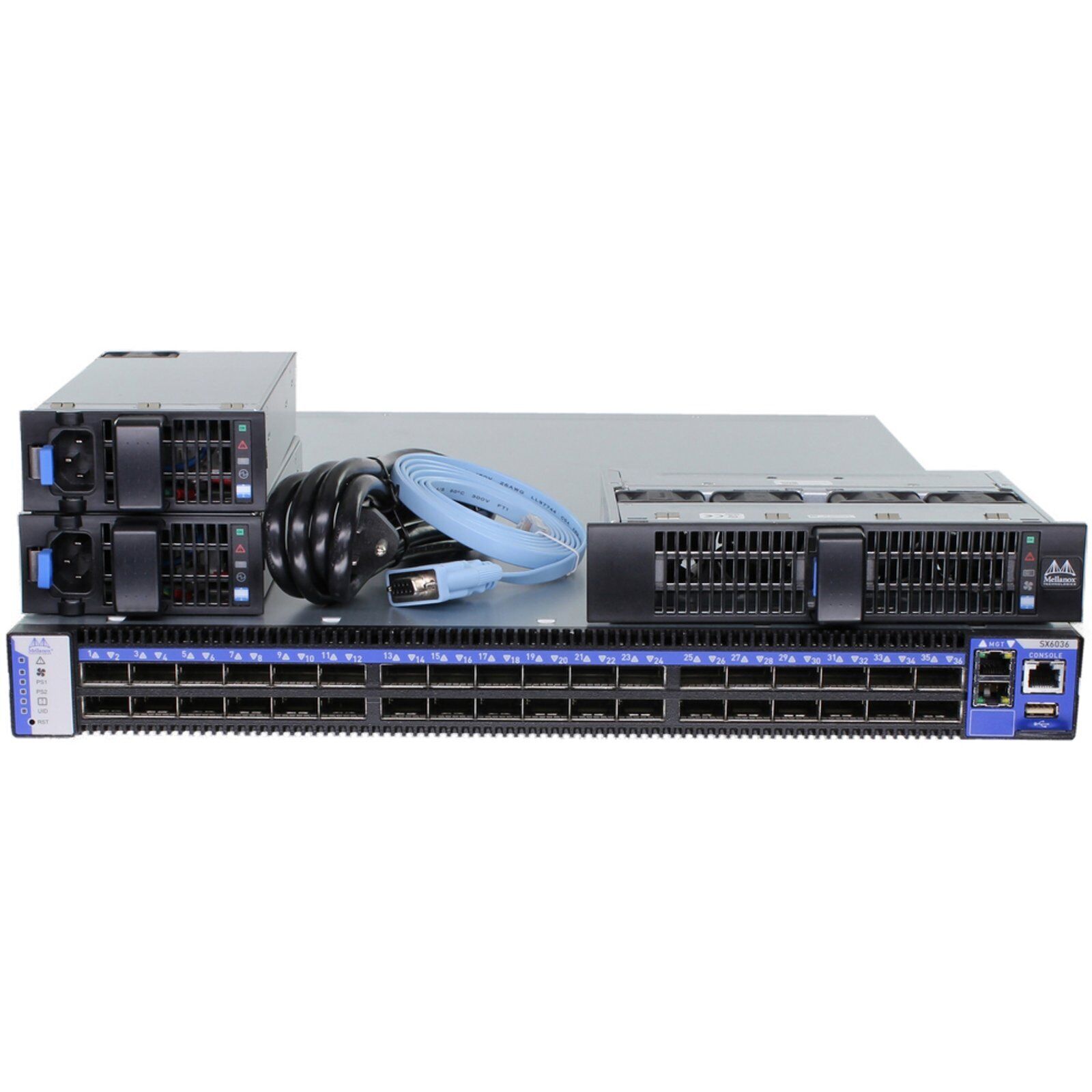 Mellanox SX6036F-2SFS 36P 56Gb/s FDR QSFP+ P2C InfiniBand Switch