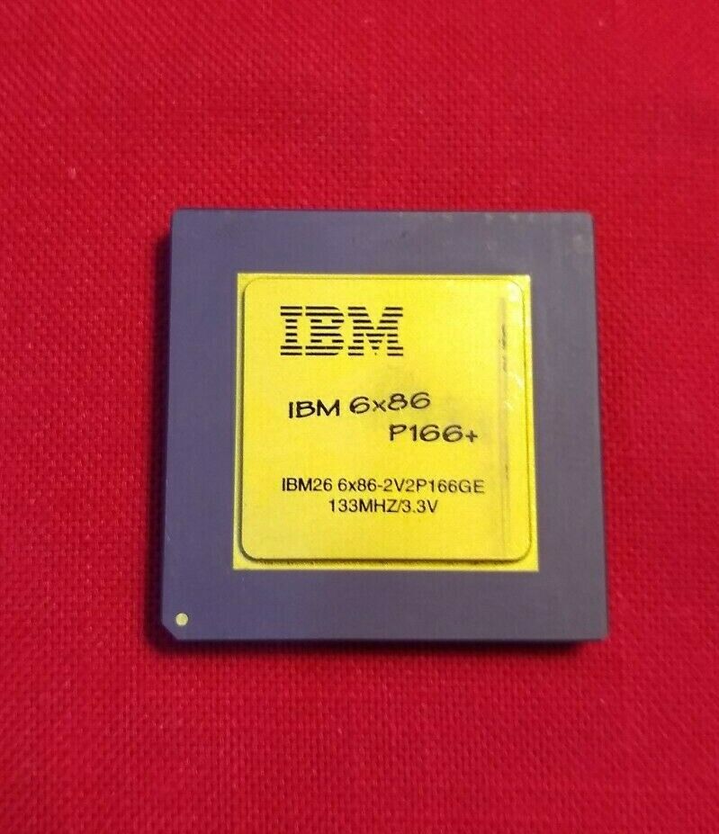 IBM 6x86 P166+ Plus Socket 7 IBM26 6x86-2V2P166GE Cyrix ✅ Rare Vintage Gold
