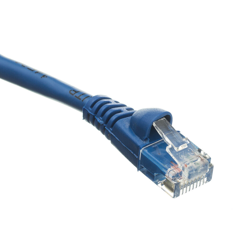 HOT SALE Snagless Shieled 50 Foot Cat5e Blue Network Ethernet Patch Cable