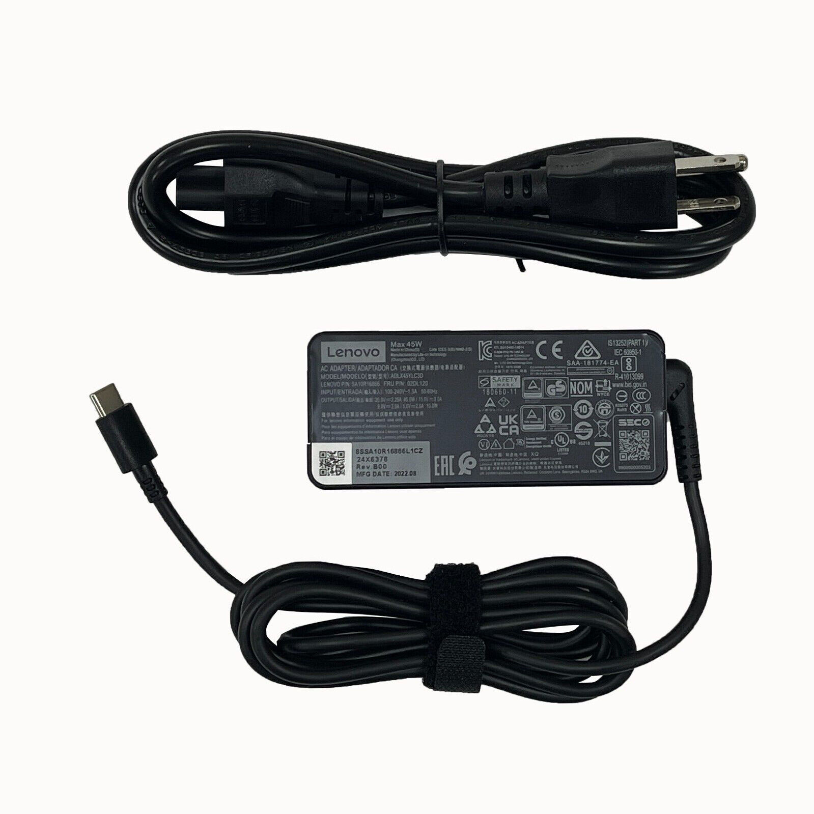 Genuine 45W 20V USB-C Type-C AC Adapter Laptop Charger For Lenovo Yoga 720 13\'\'