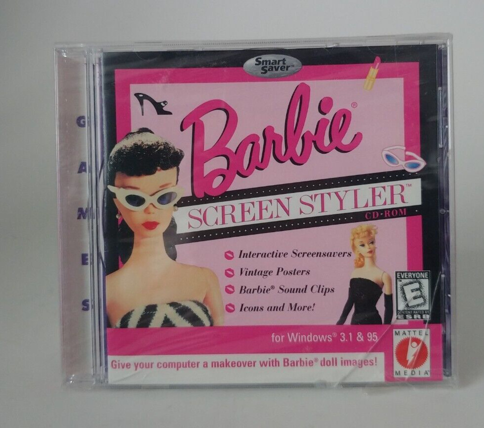 Barbie Screen Styler (1999, CD Rom) Customize your computer with Barbie 