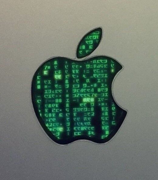 GLOWING MATRIX Apple MacBook Pro Air Sticker Laptop DECAL Logo 11,12,13,15,17in 