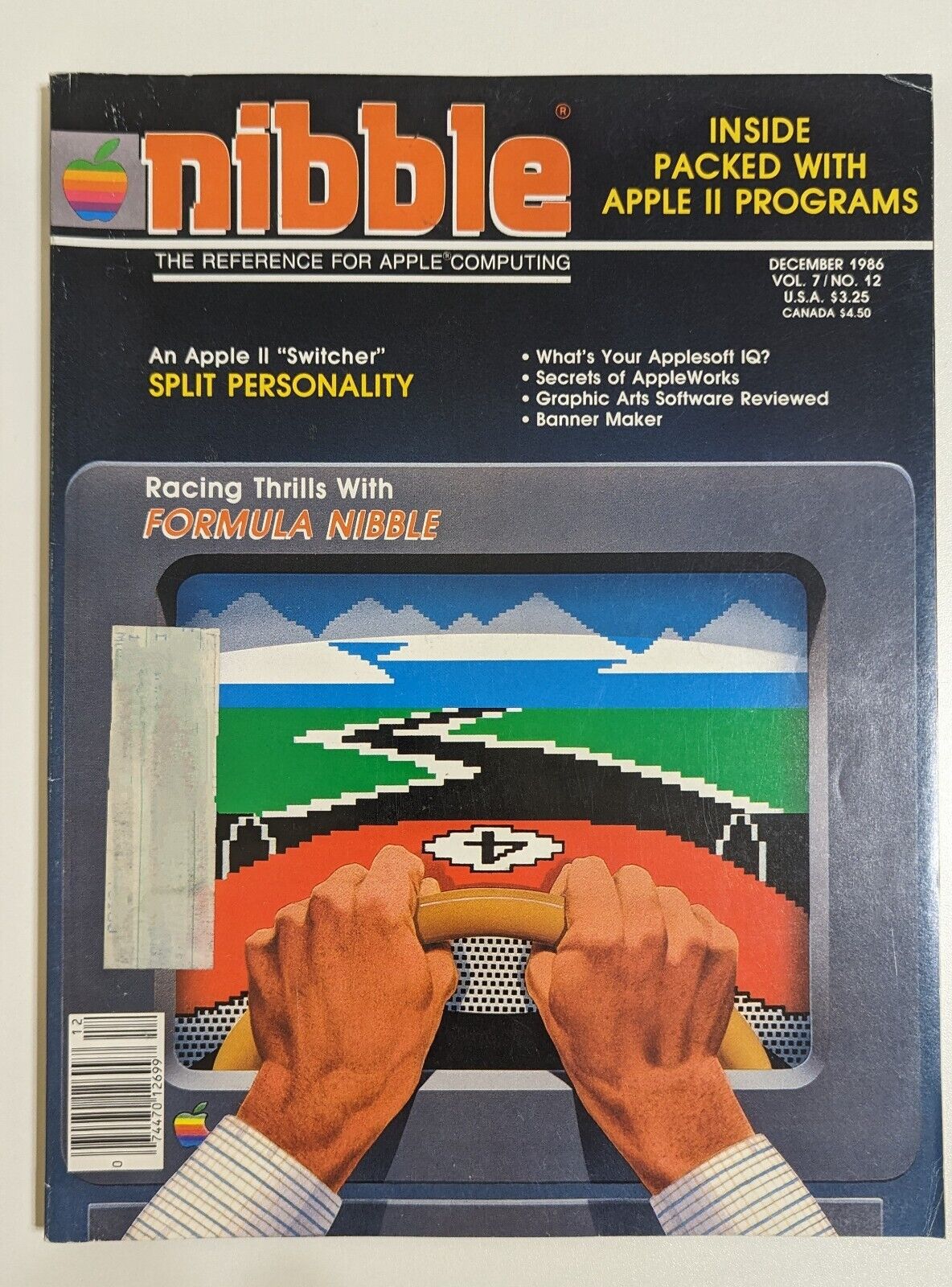 Vtg. Nibble Magazine Apple Computing Dec 1986 An Apple II Switcher MINT