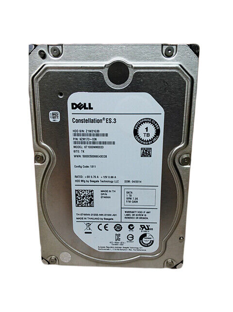 Seagate Dell ST1000NM0033 1 TB 3.5 in SATA III Enterprise Hard Drive