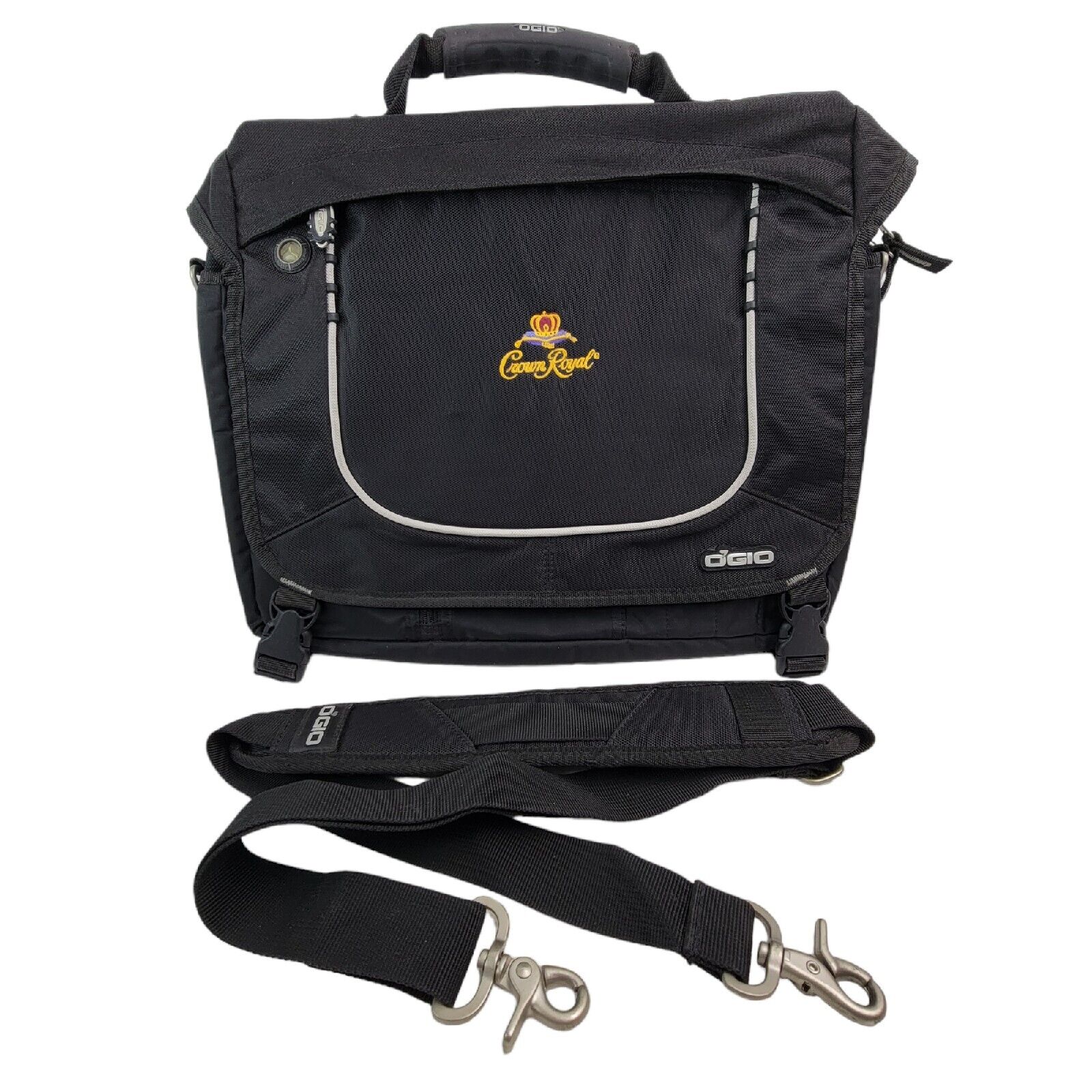 OGIO Jack Pack Laptop Messenger Bag Briefcase Crown Royal Logo Luggage Slide