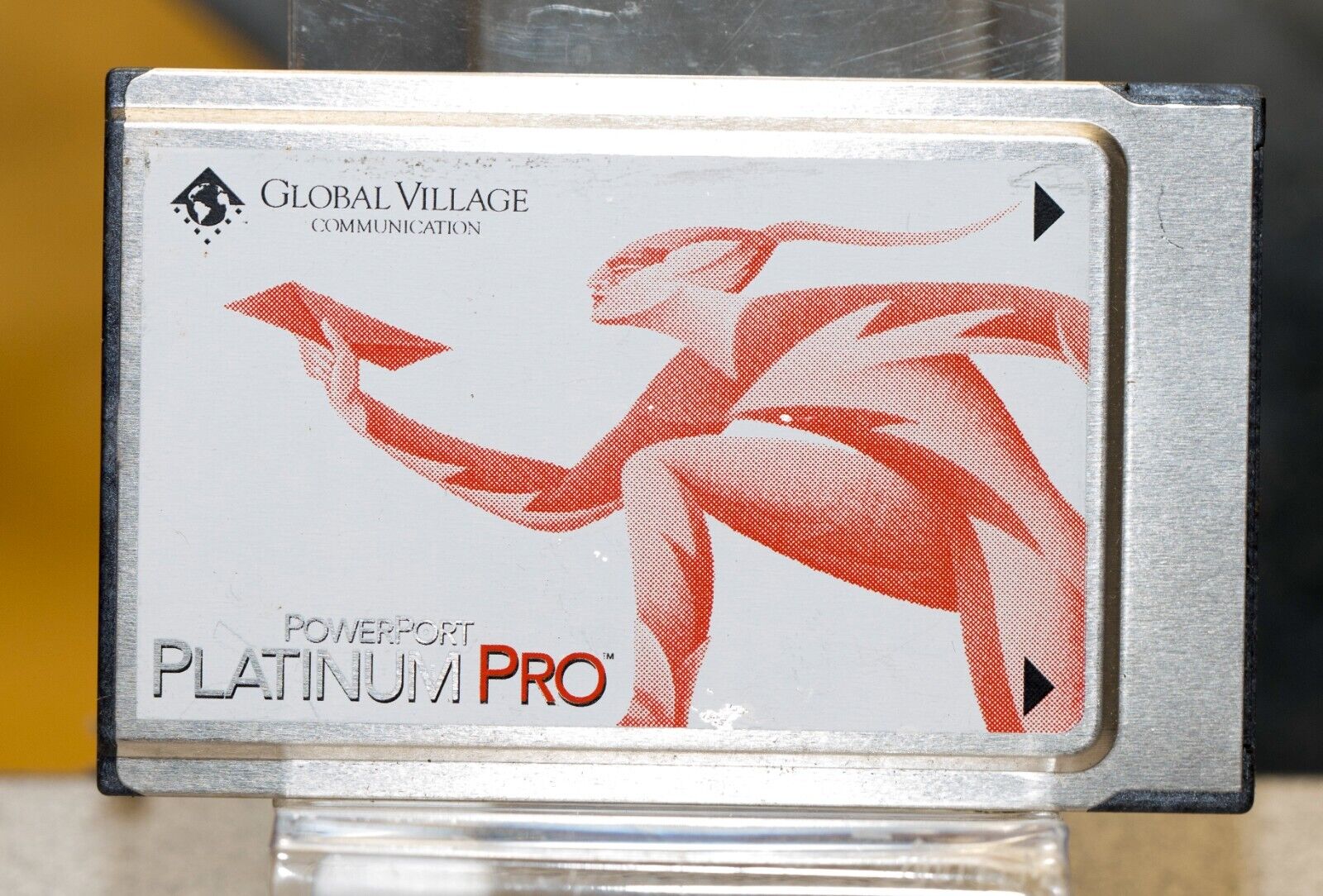 Vintage Global Village Powerport Platinum Pro Ethernet 10BaseT PCMCIA PC Card