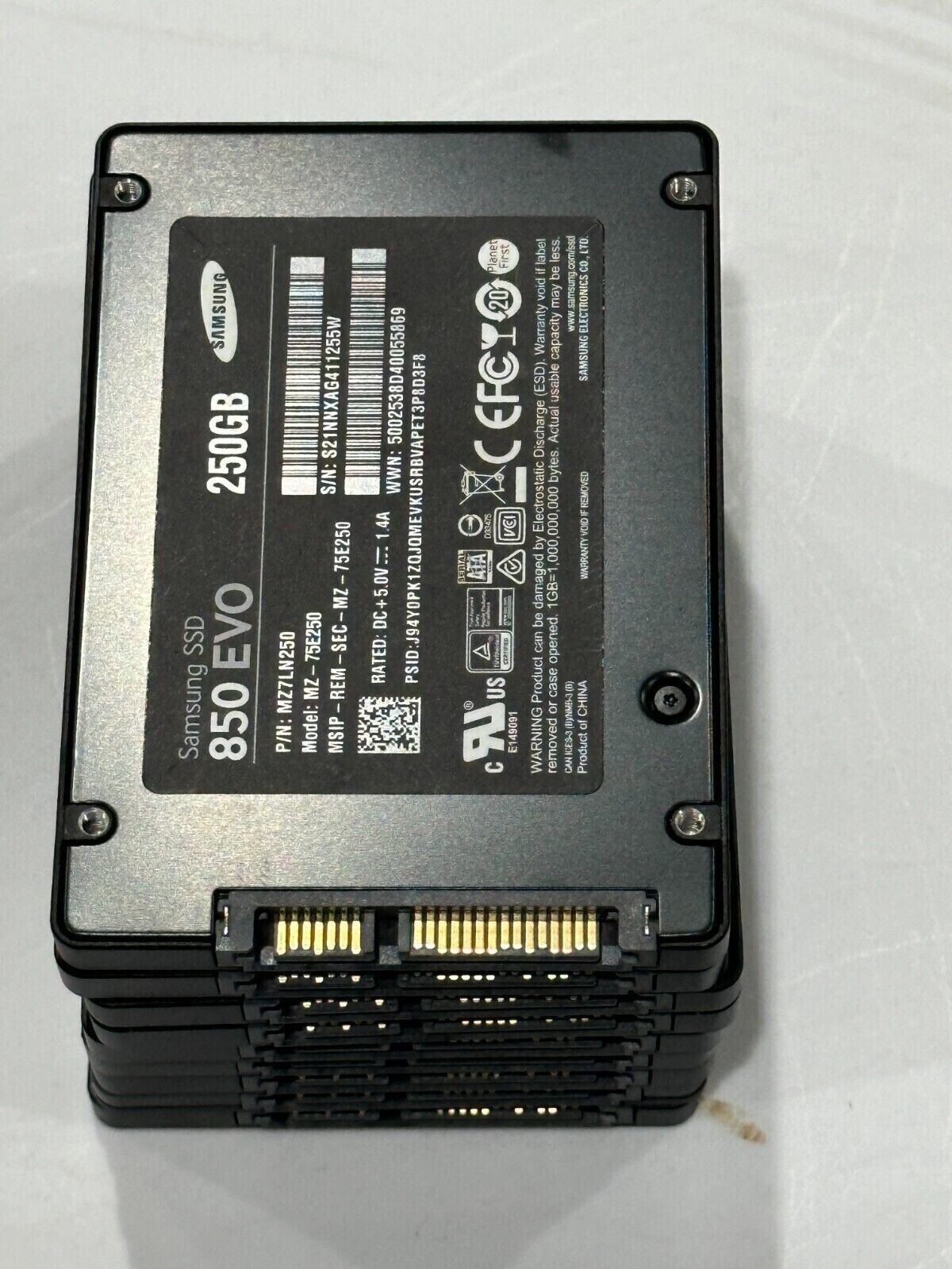 (Set of 10) Samsung 850 EVO 250GB,Internal,2.5 inch (MZ75E250) Solid State Drive