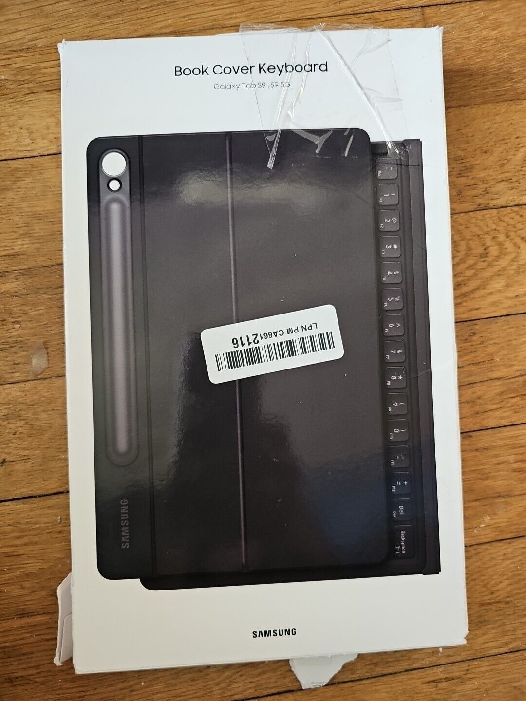 Genuine Samsung Galaxy Tab S9/S9 5G Book Cover Keyboard Black • EF DX715UBEGUJ