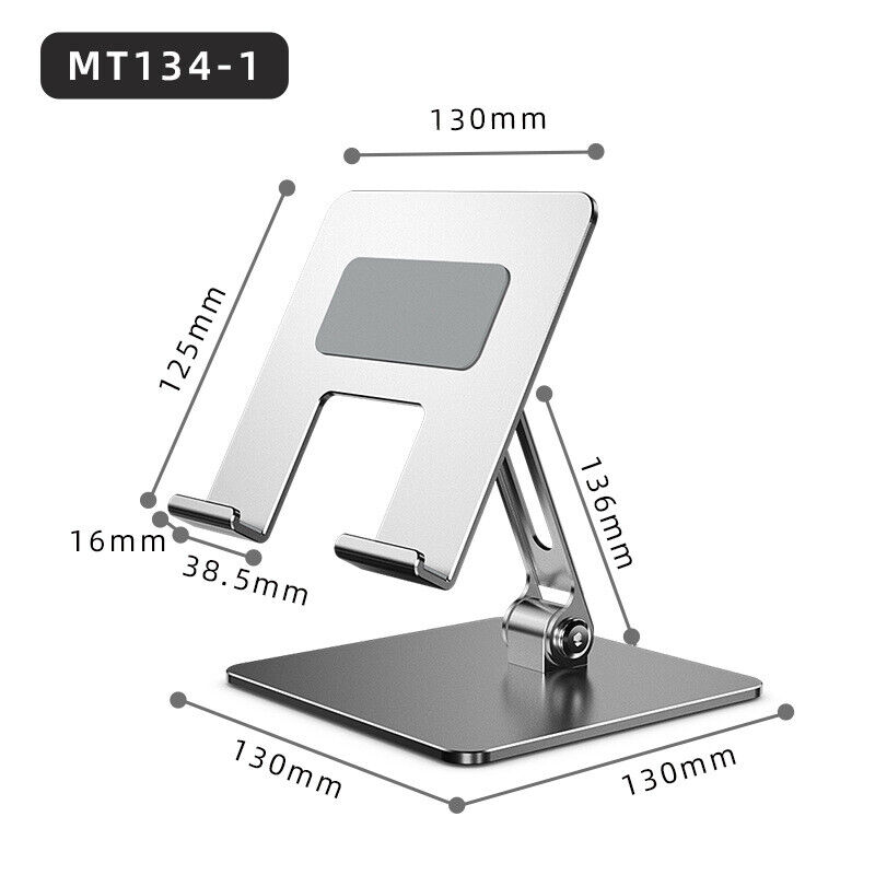Tablet Stand Aluminum Adjustable Tablet Holder Foldable Desktop Stand iPad Mini