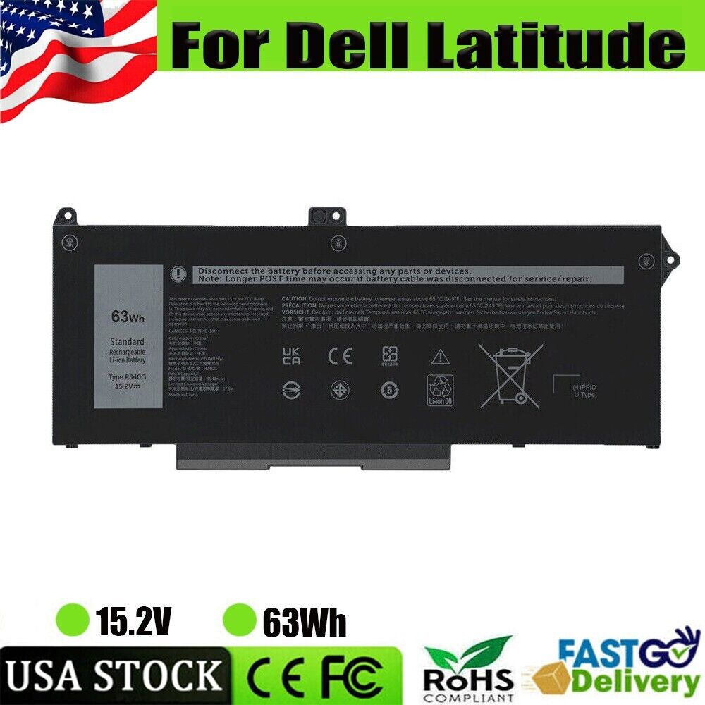 RJ40G WY9DX Battery For Dell Latitude 14 5420 Latitude 15 5520 Precision 15 3560