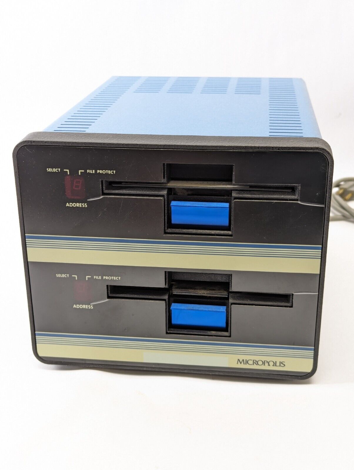Vintage Micropolis 1053 II  Disk Storage Module Dual Floppy Disk Drive