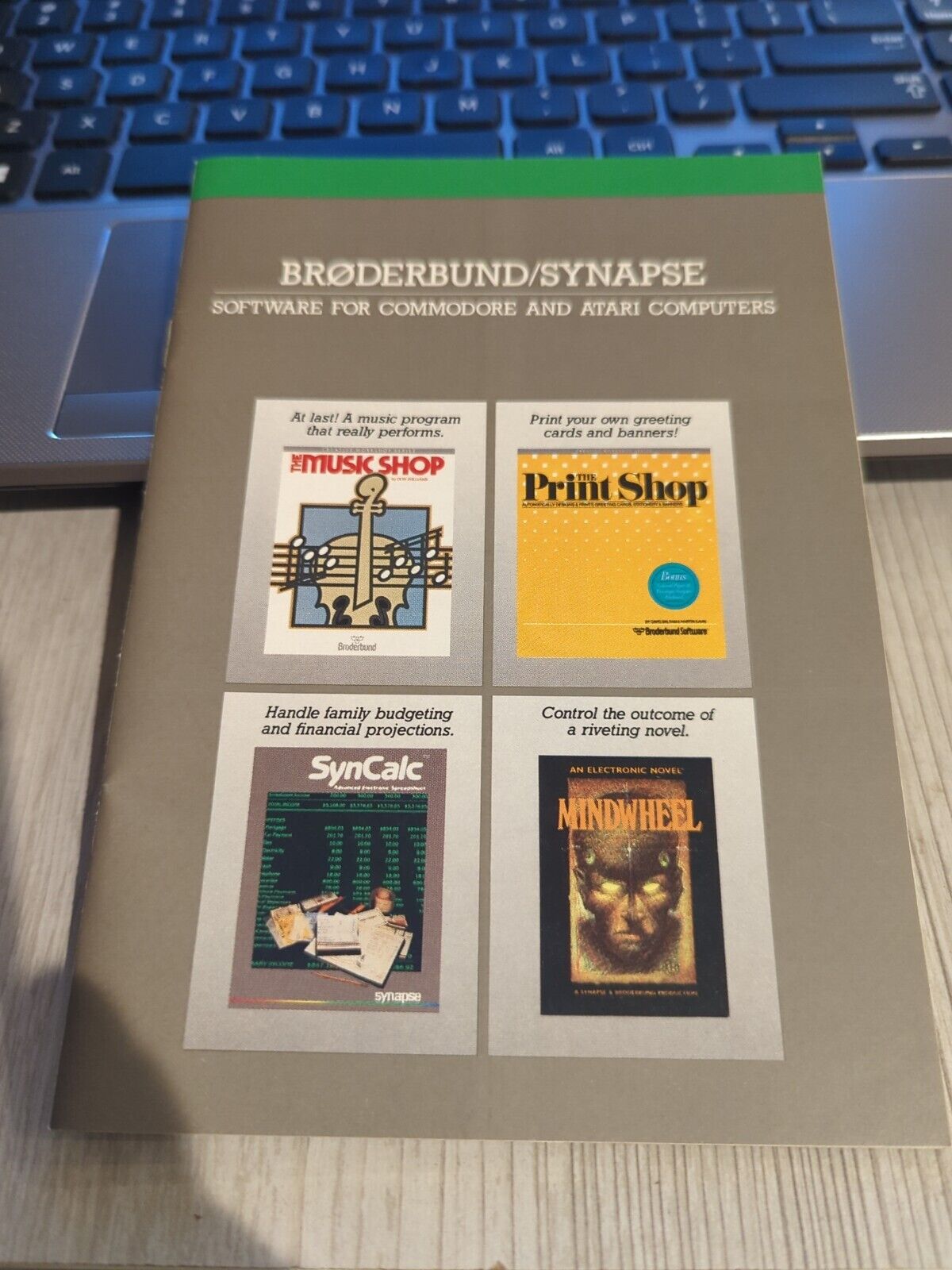 1985 Original Rare Vtg Commodore Atari Software Catalog Broderbund Synapse