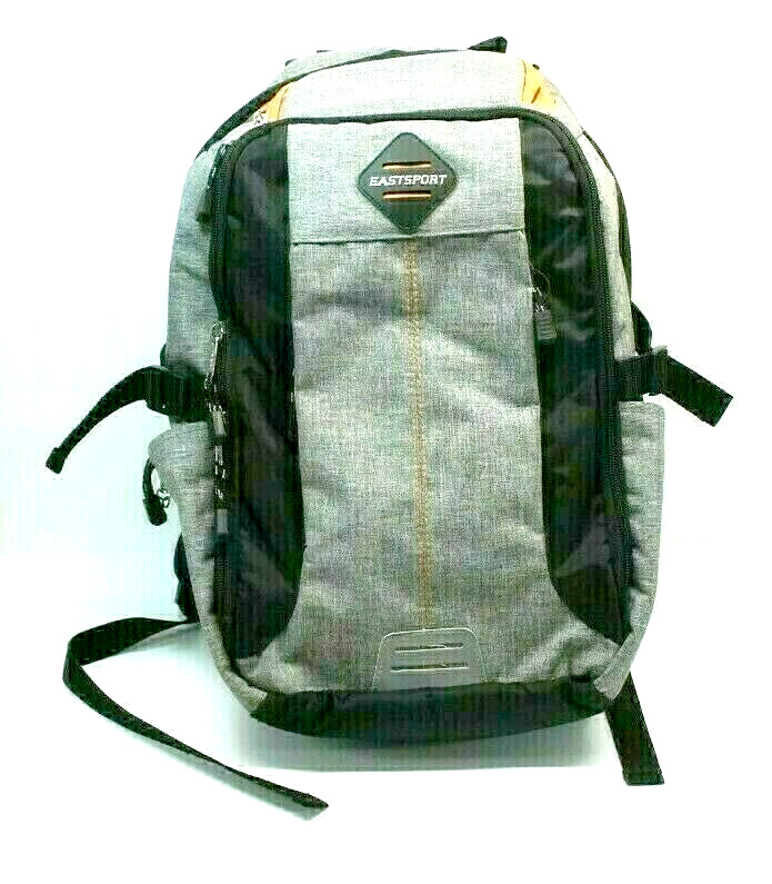 Eastsport Pro-Defender Backpack Heavy Padded Gray & Reflective Superior Quality