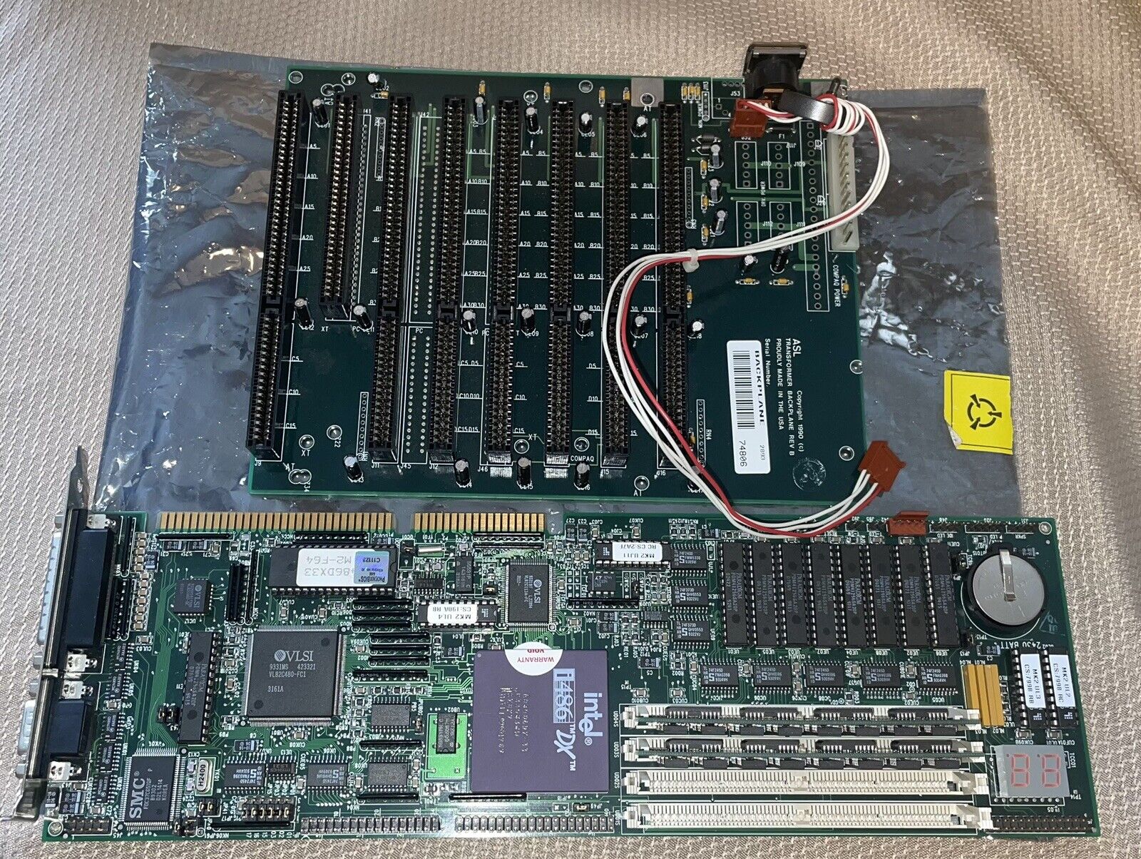 Vintage Very Rare Alpha Systems Lab PC DOS 486 Computer On Card Backplane WOW