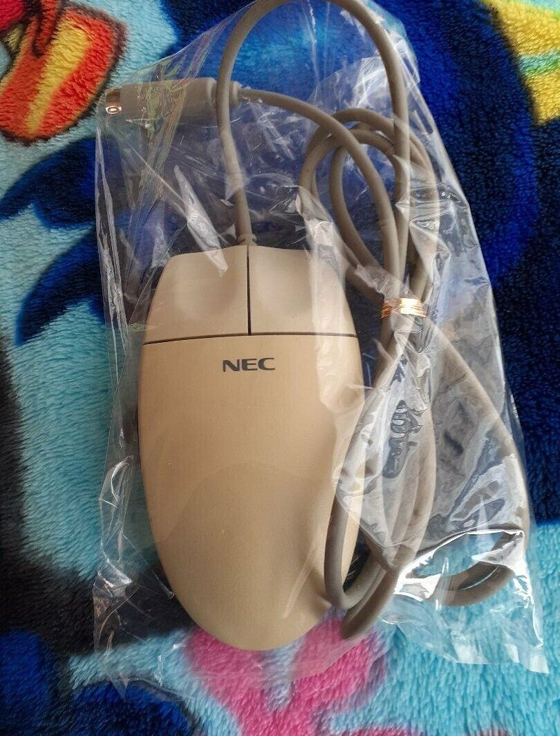 Vintage NEC PC 98 Mouse genuine Circular Connectors 98 9801 Operation Confirmed