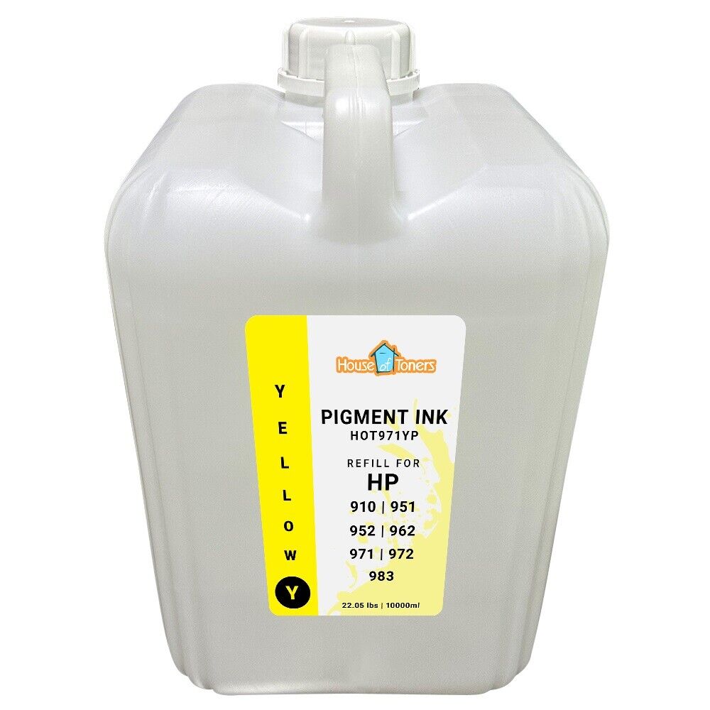 For HP Bulk ink refill 22 lbs Yellow Pigment for HP 910,951,952,962,971,972,981