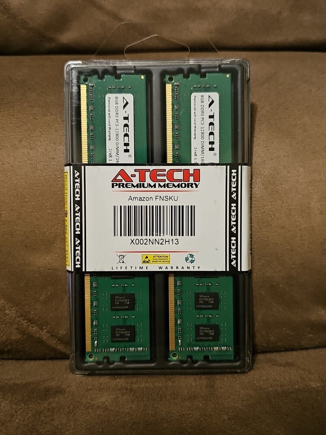 A-Tech Premium Memory 16GB kit (2 X 8GB) DDR3 1600MHz PC3-12800