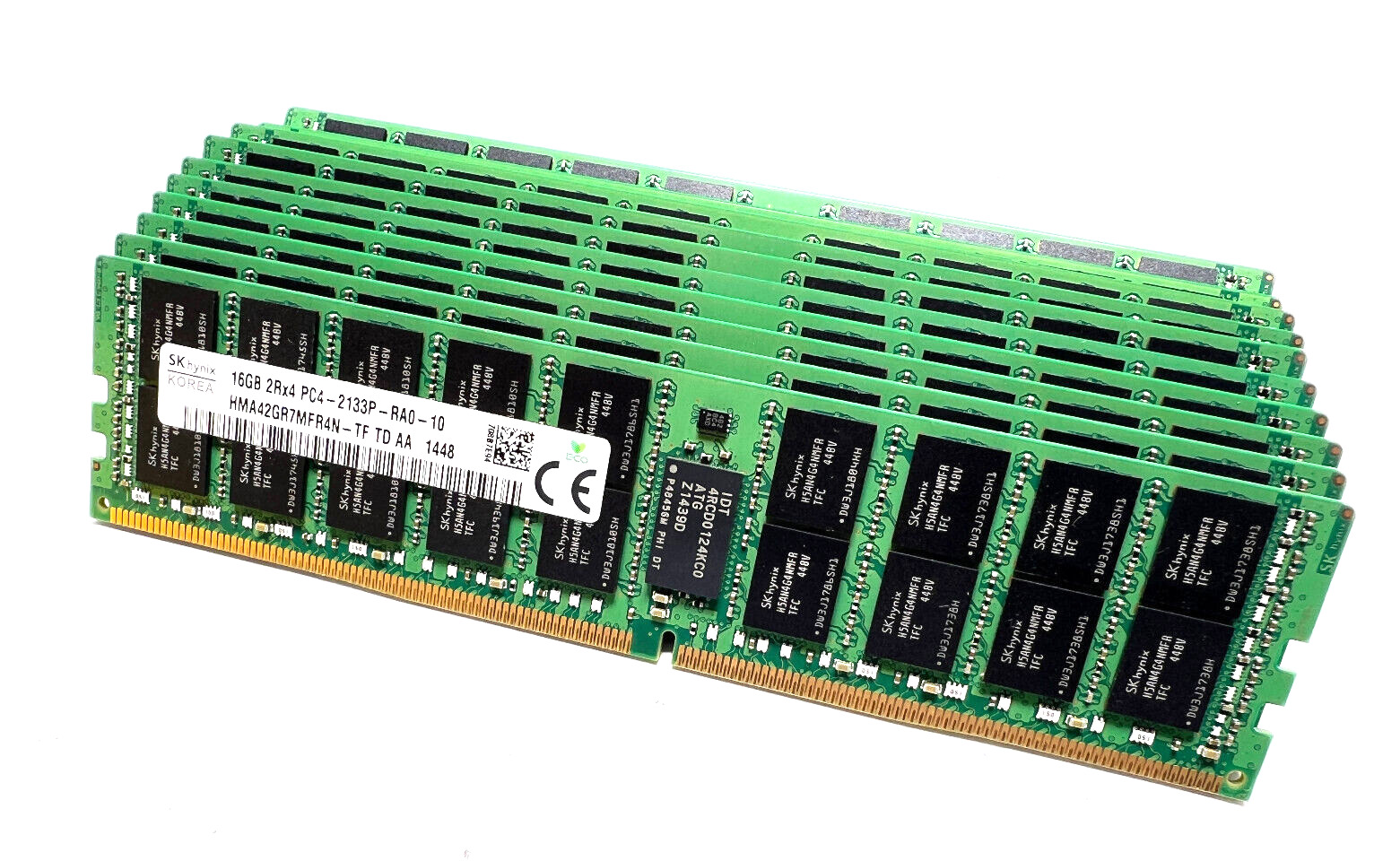 Lot of 16x (128GB) Hynix HMA42GR7MFR4N-TF 16GB PC4-2133P DDR3 ECC Module