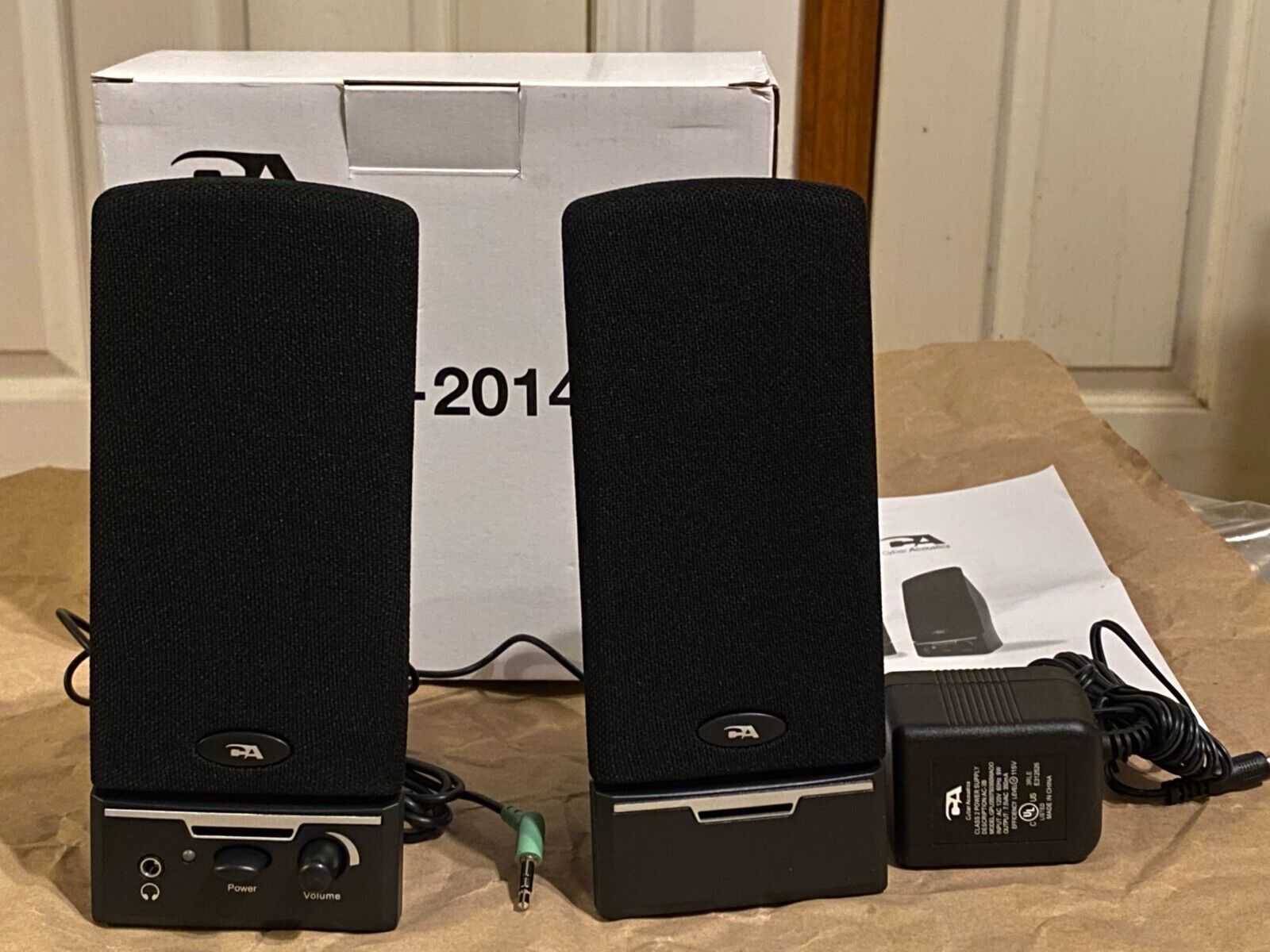 New Pair of Cyber Acoustics CA-2014 Multimedia Speaker 4 Desktop Laptop Computer