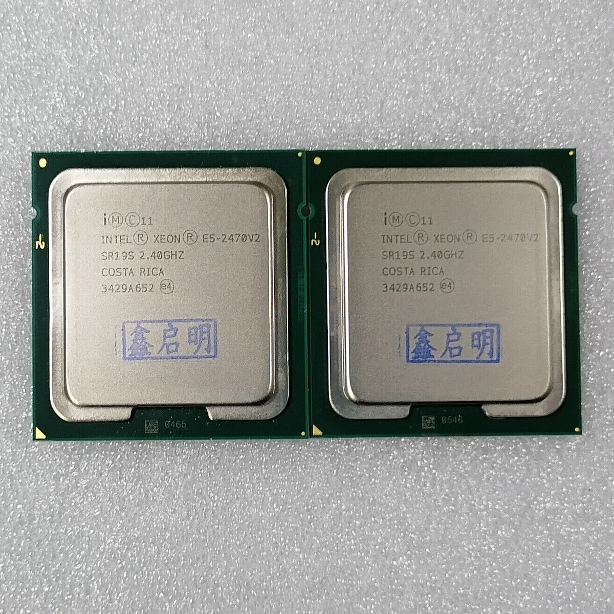 Matching Pair Intel Xeon E5-2470V2 2.4GHz 25MB 8GT/s SR19S LGA 1356 Processor US