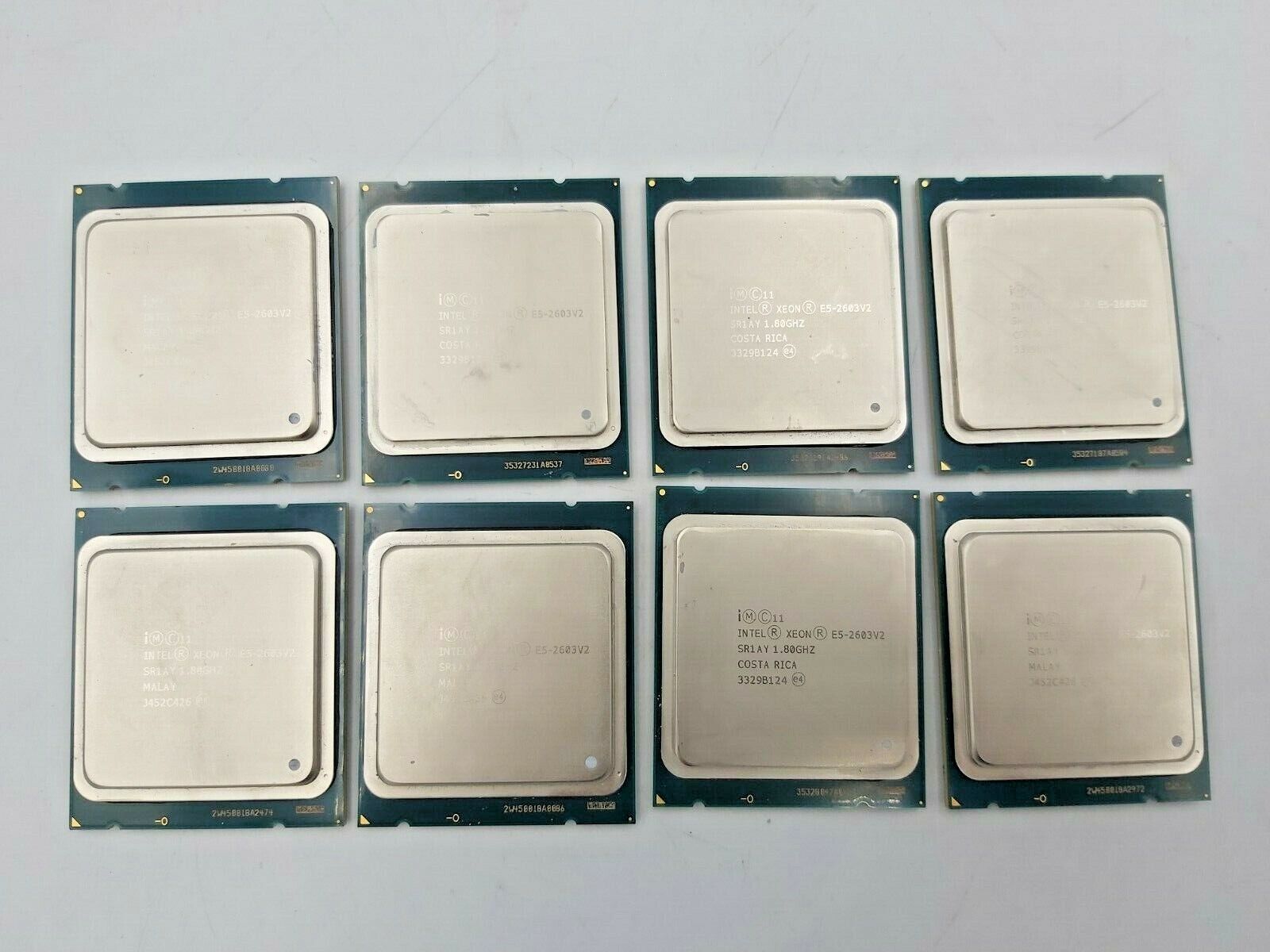 8pcs.Intel Xeon E5-2603 V2 1.80GHz 4 Core SR1AY 10MB Cache FCLGA2011 CPU