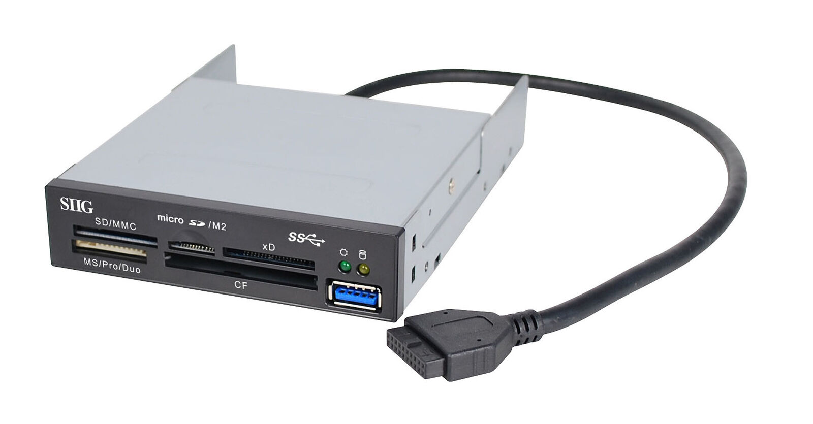 SIIG USB 3.0 Internal Bay Multi Card Reader (JU-MR0A11-S1)