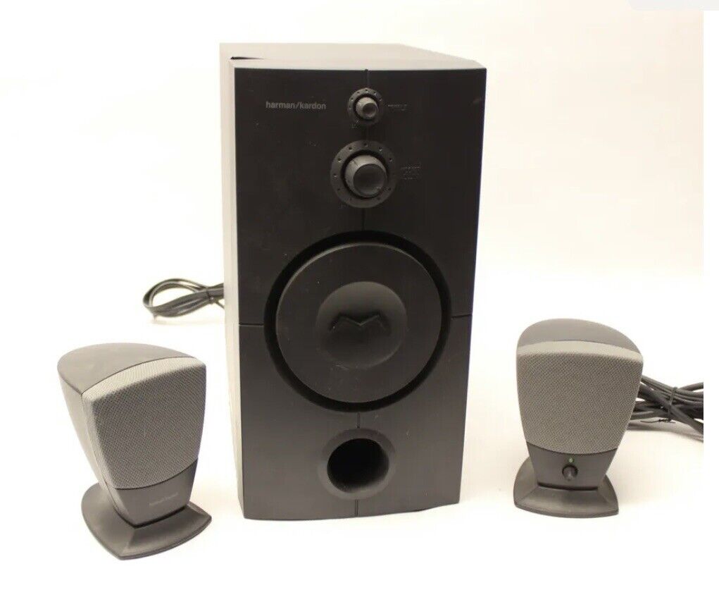 Harman/Kardon Sound Box Speaker HK-395 3-Piece System w/ Subwoofer & Satellite