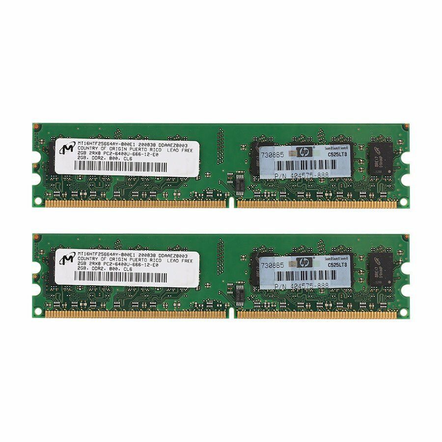 Micron 16GB 8GB 4GB 2GB DDR2 800Mhz PC2-6400U 240Pin intel Desktop Memory LOT AB