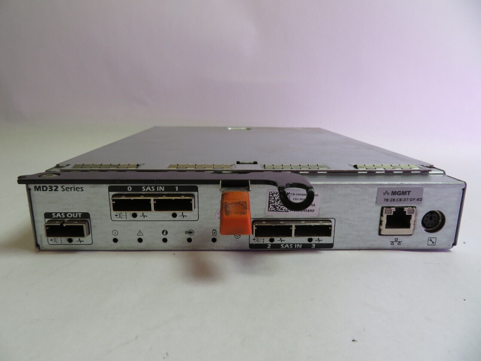 (2) Dell PowerVault MD32 Series Controller E02M E02M001 Dell Part# 0N98MP