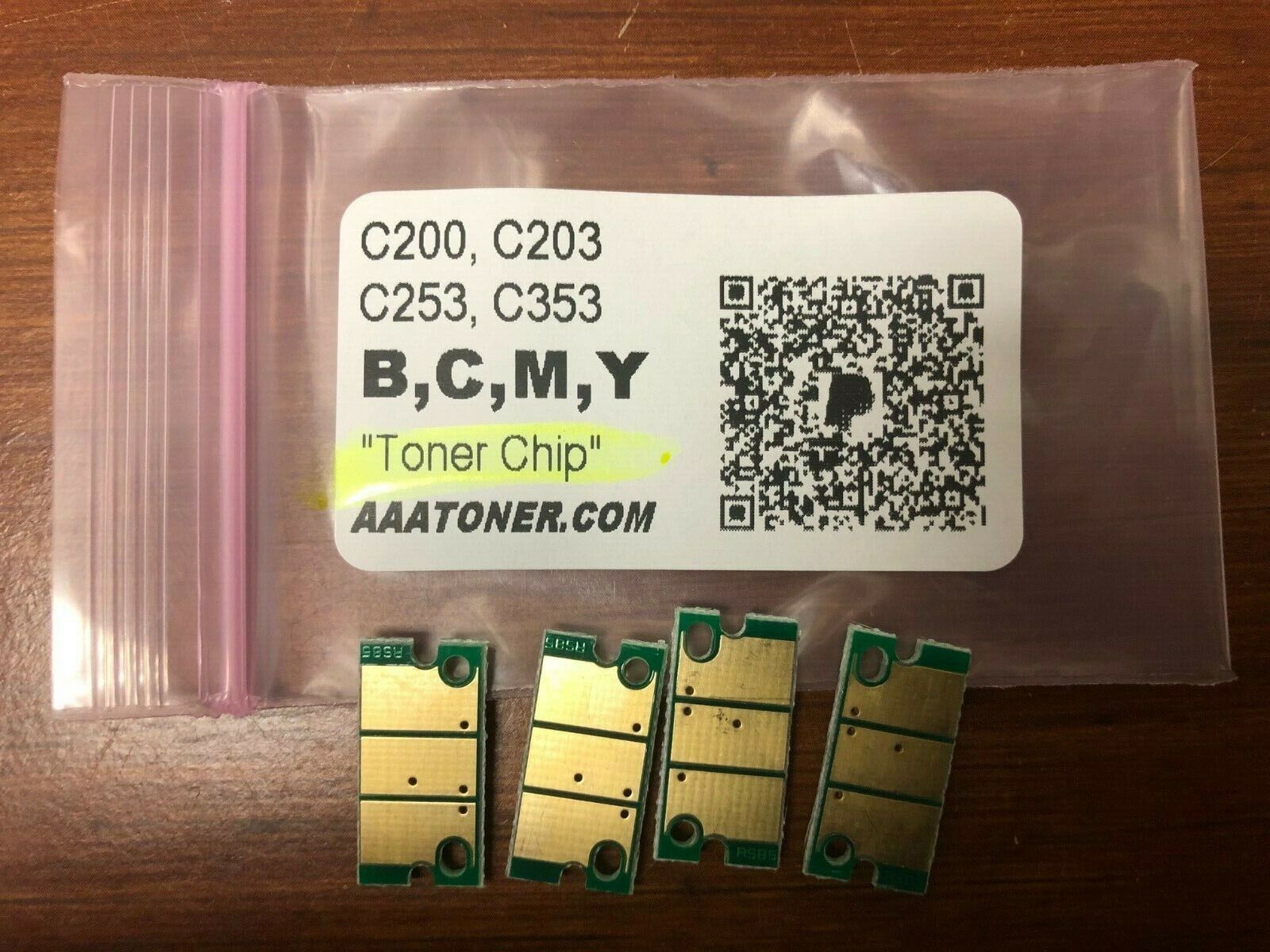 4 x Toner Chip Refill for Konica Minolta Bizhub C200, C203, C253, C353 (TN214)