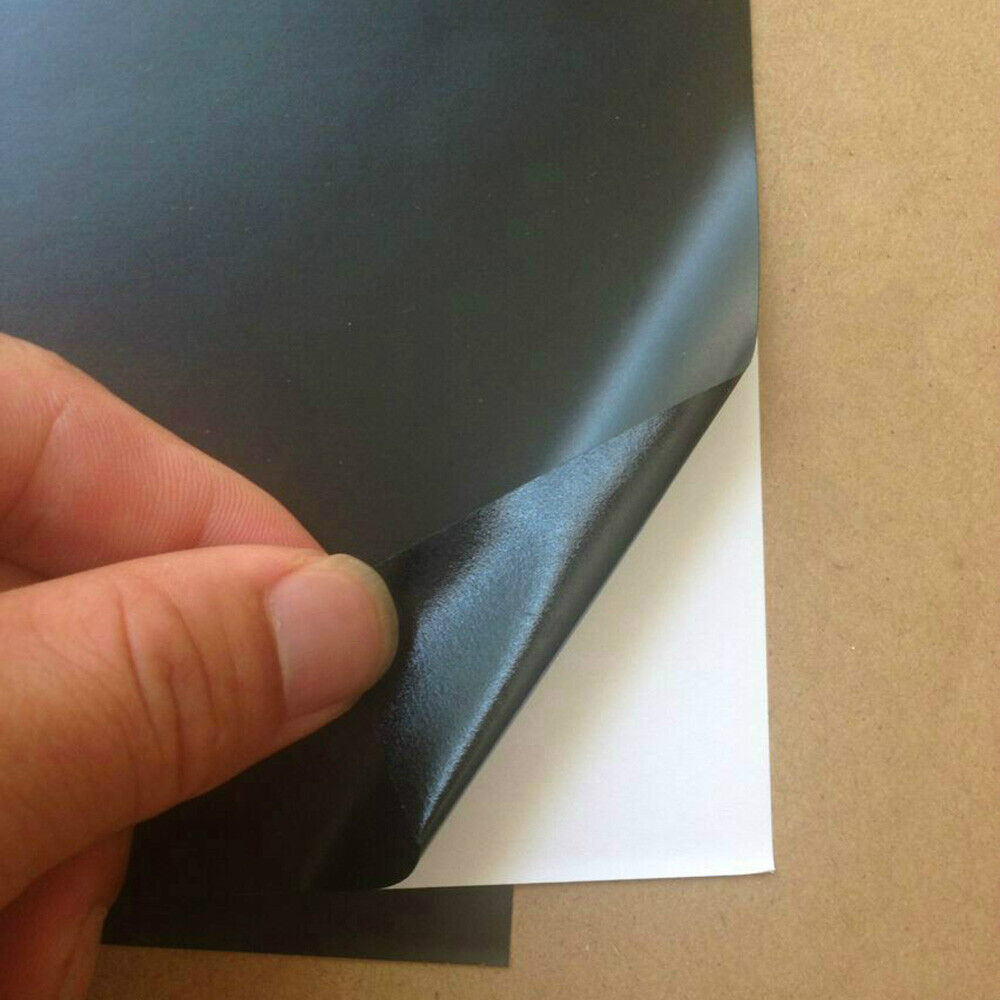 10PCS A4 Matte Sticker Paper PVC for Laser Printer Label Sheet Waterproof Black 