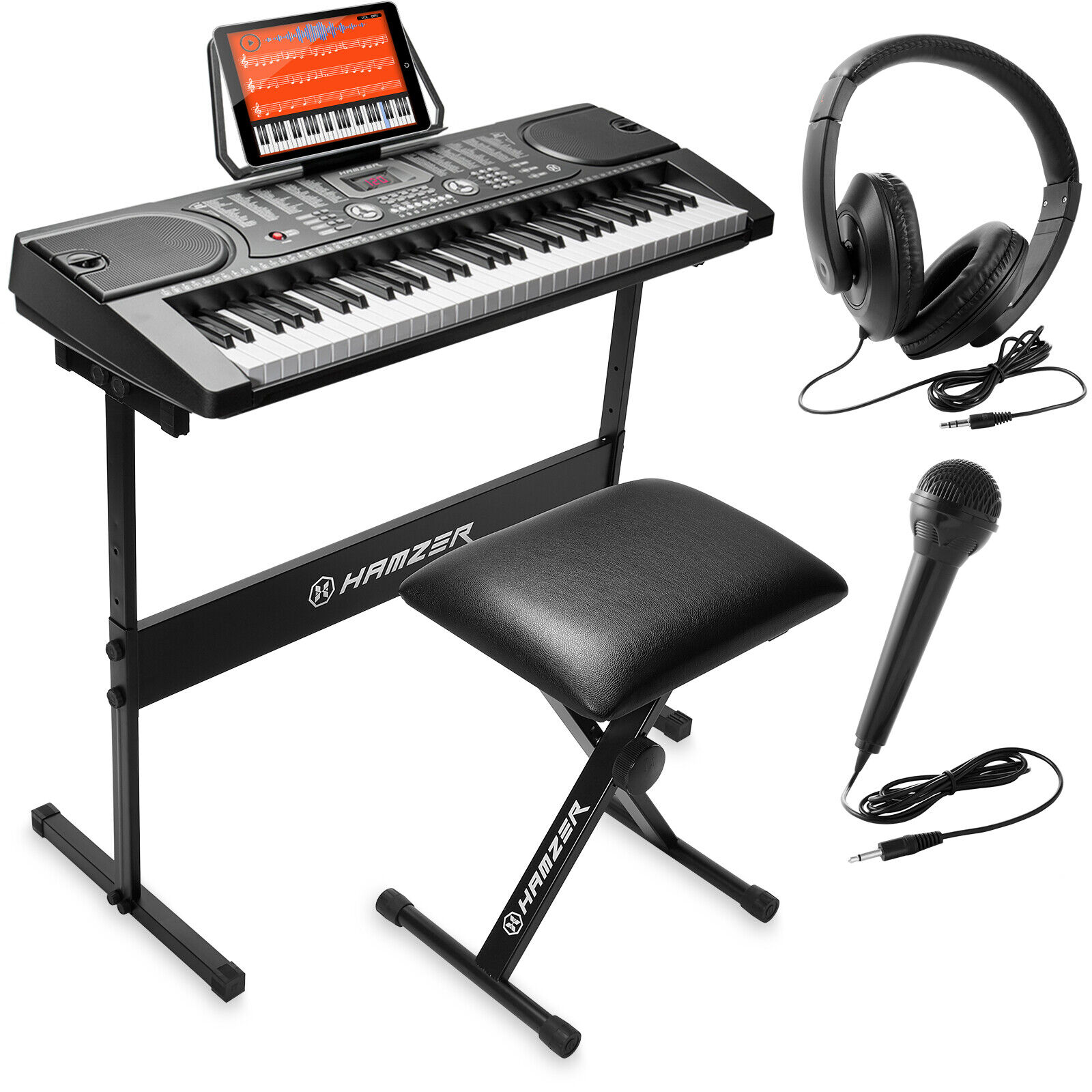 61-Key Digital Music Piano Keyboard - Portable Electronic Musical Instrument