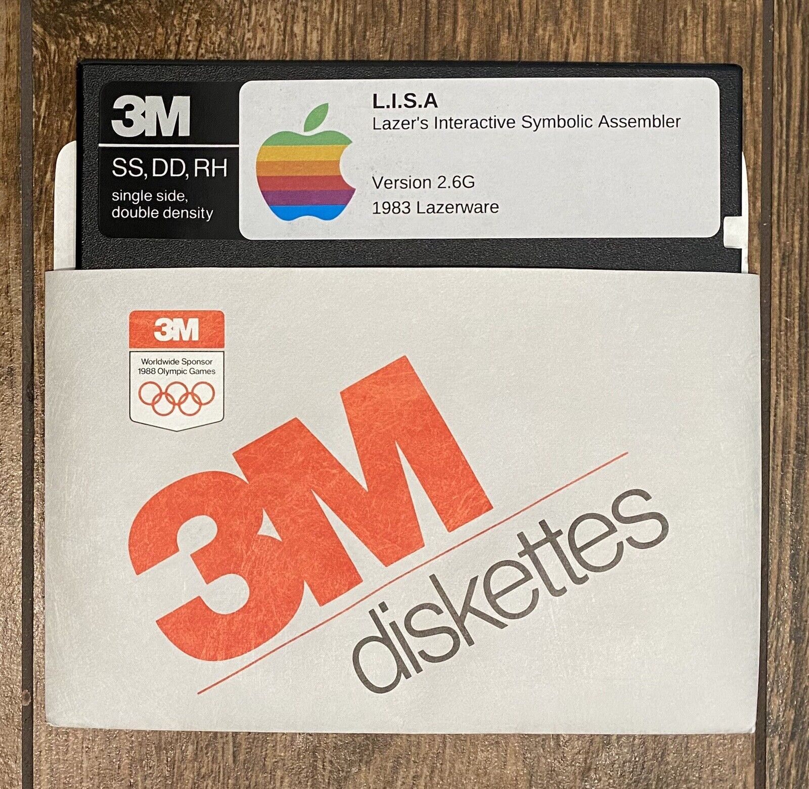 LISA - Lazer\'s Interactive Symbolic Assembler for Apple II - 5.25” Floppy Disk