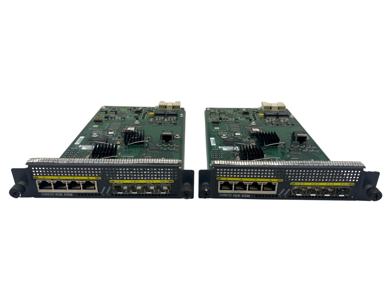 Lot of 2 Cisco SSM-4GE 8-Port SFP/RJ45 Gigabit Security Services Module ASA 5500