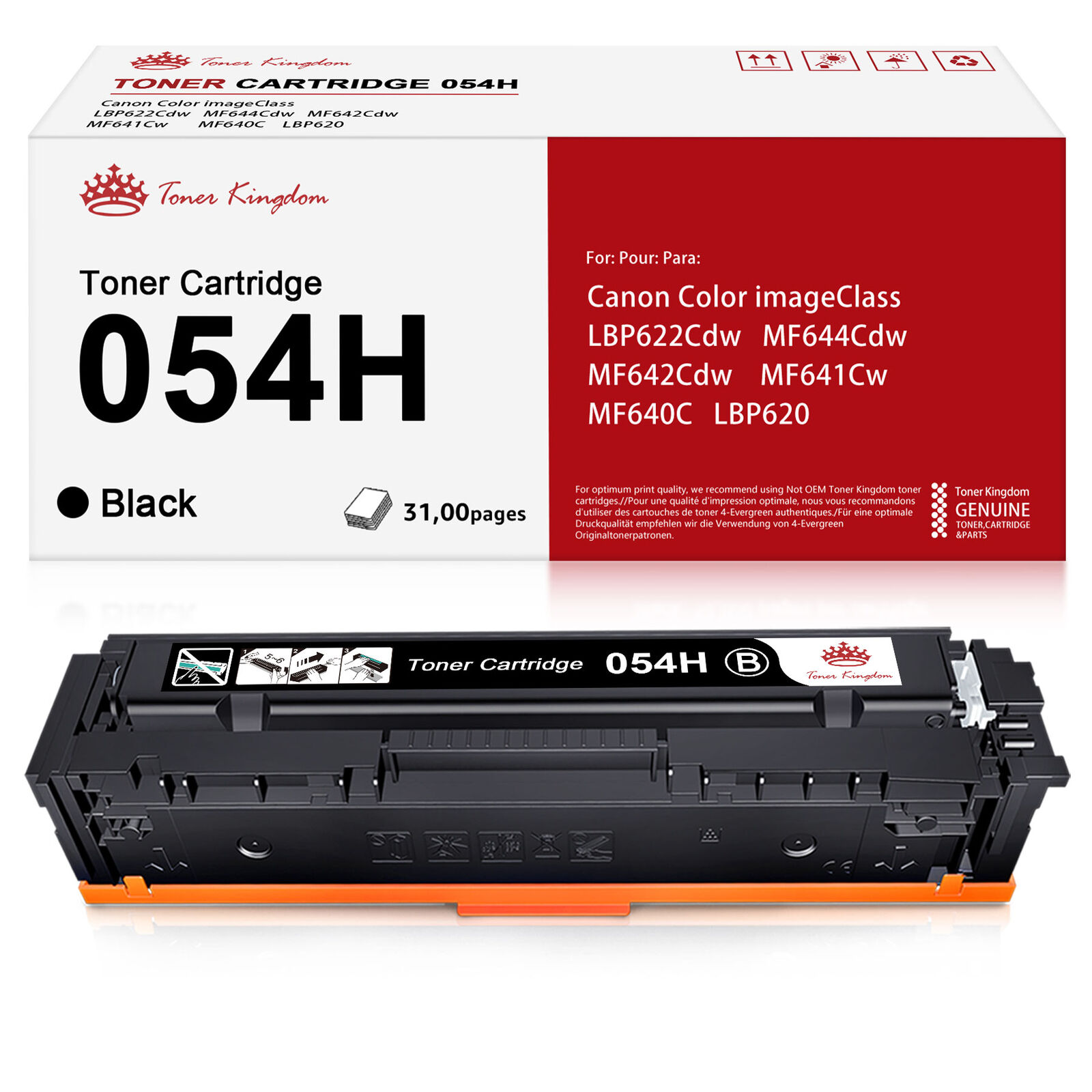 With Chip Toner Cartridge 054 054H Fits For Canon 054 Color ImageClass MF642cdw