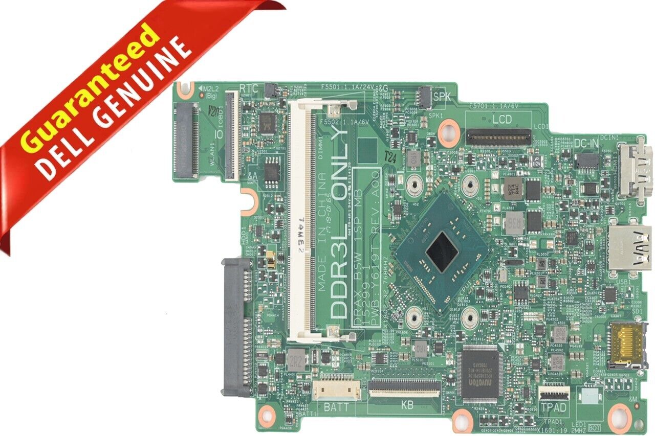 DELL MOTHERBOARD INTEL N3710 INSPIRON 11 3168 P25T (AS-IS )(AC59) (AB510)* J71V9