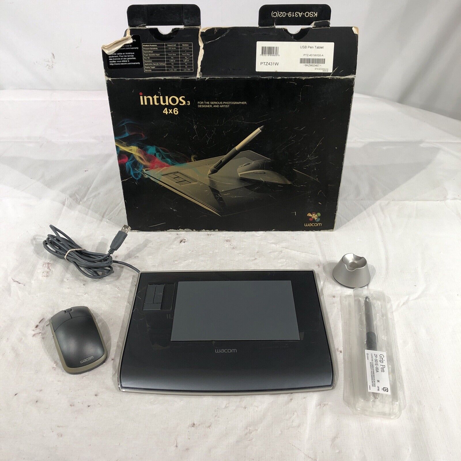 Wacom Intuos3 Comic Pen & Touch Graphics Tablet + Wireless Mouse