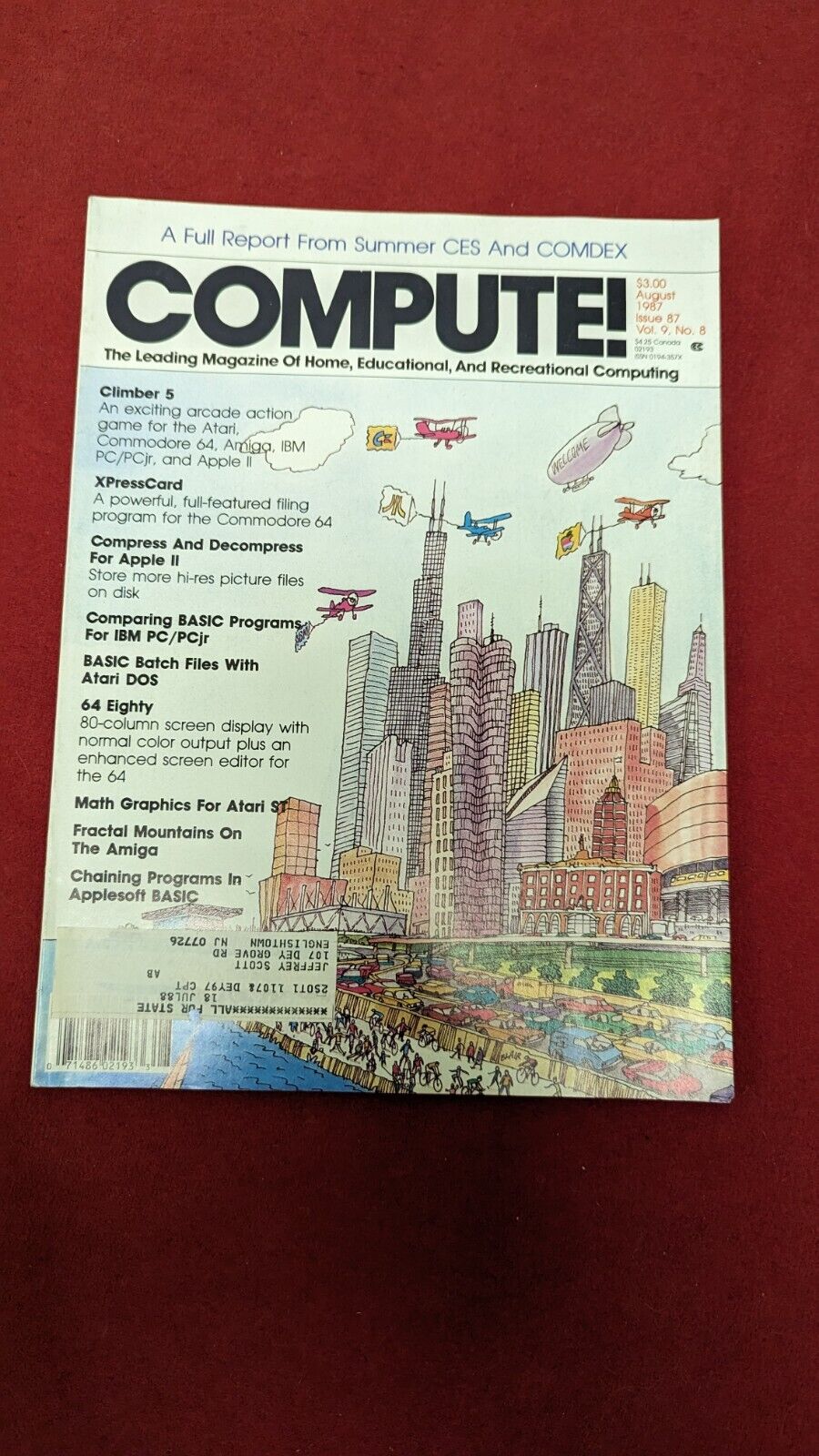 Compute Magazine Vintage Computing July 1987 Issue 86 Vol 9 No 7