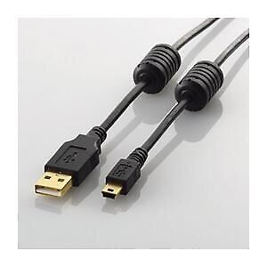 ELECOM Summary USB2.0 cable with ferrite core U2C-MF20BK x 5 sets