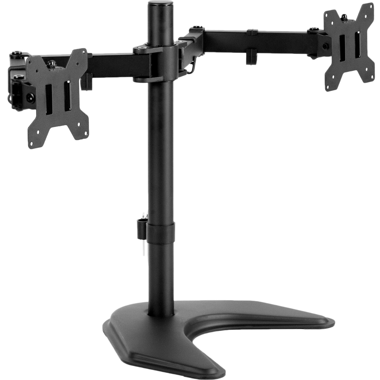 VIVO Black Dual Monitor Articulating Desk Stand Mount, Fits Up to 27