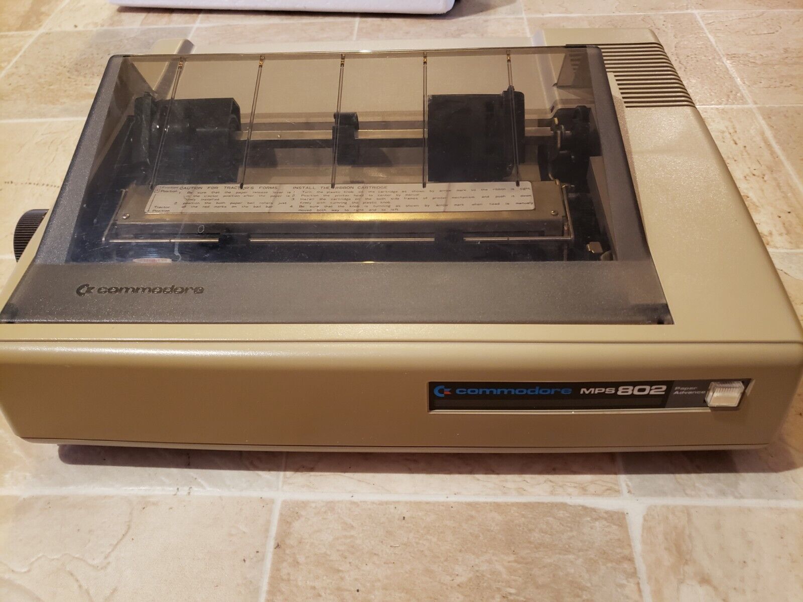 Printer Commodore Mps-802 Vintage for commodore 64 inOriginalBox Tested like new