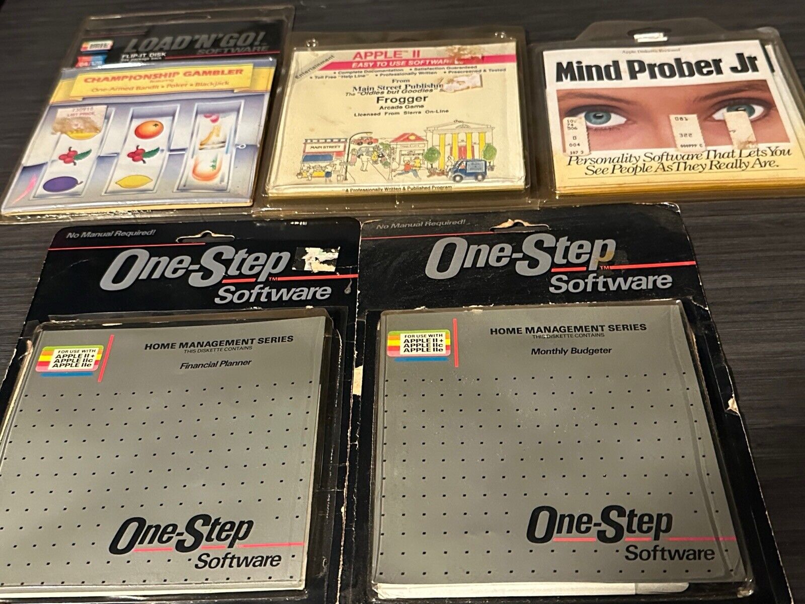 Frogger Load N Go One Step lot Apple II plus IIe IIc ll 2 computer game software