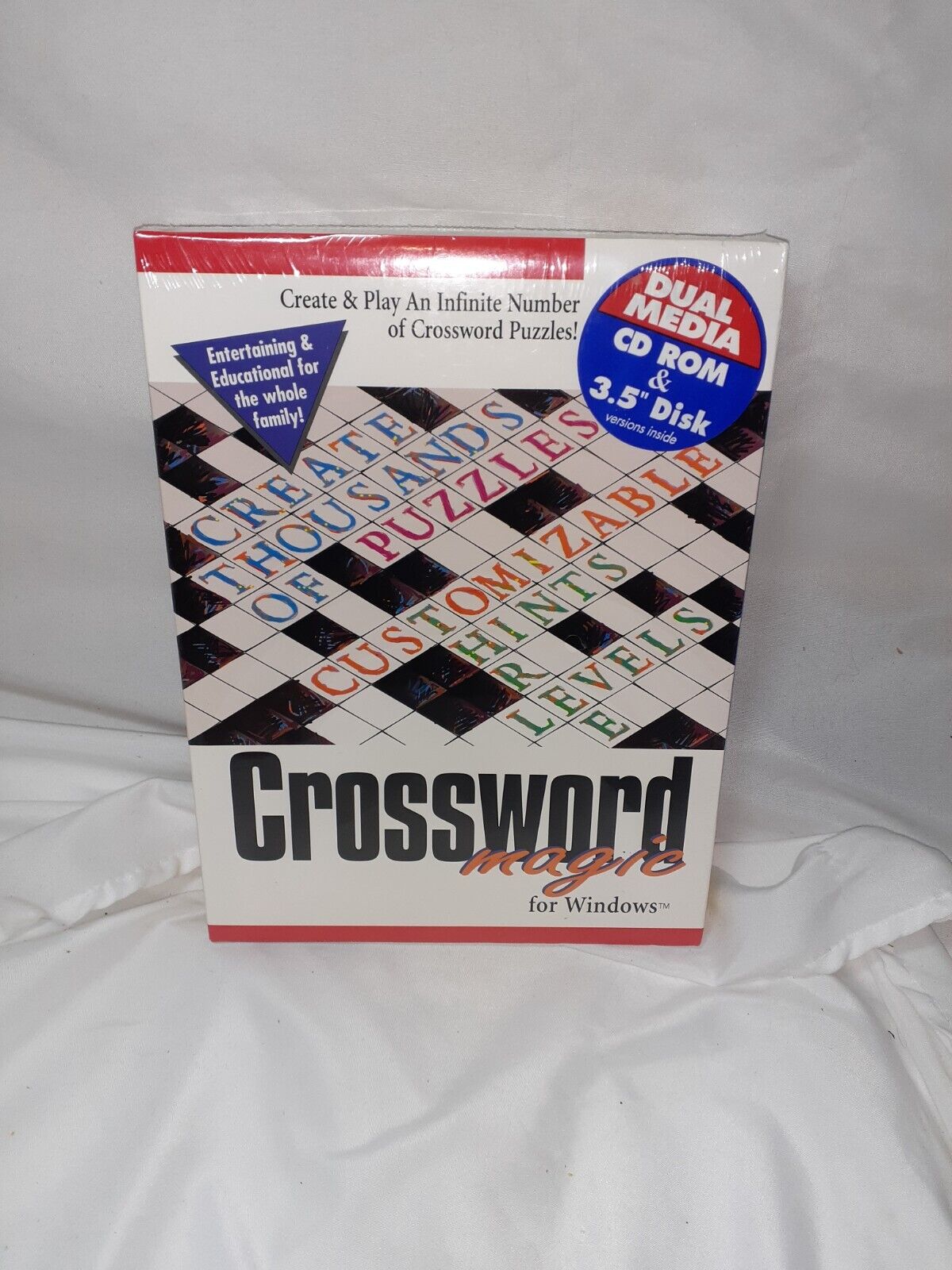 Crossword magic For Windows Platinum Cosmi Jewel PC CD Rom 3.5\