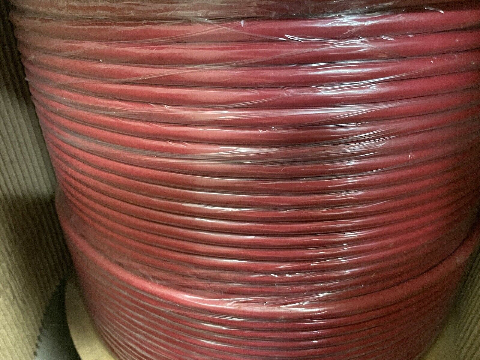 New Old Stock, 1000 Ft Hitachi 30218-008 CAT 6A Supra 10G Cable, Red