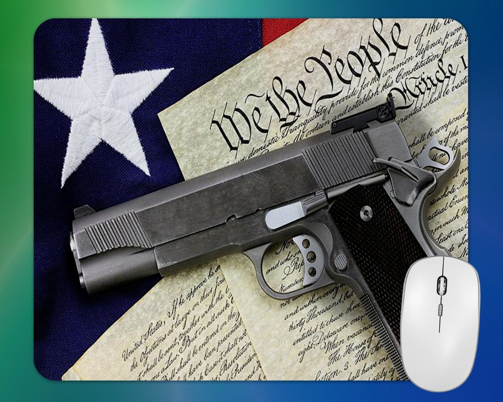 Constitution 2nd Amendment We the People   Mouse Pad