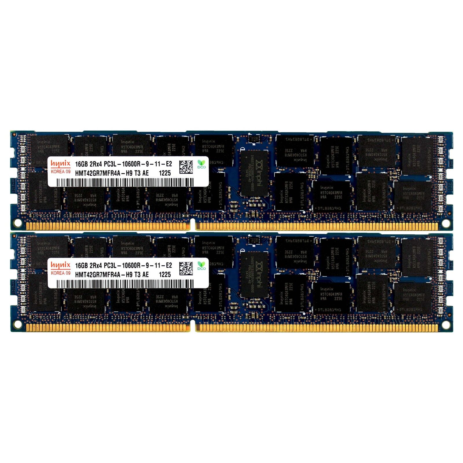 PC3L-10600 2x16GB HP Proliant DL360P DL380E DL380P DL385P DL560 G8 Memory Ram