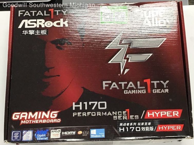 UNTESTED Fatal1ty ASRock Heat Sink and Fan - Missing Pieces - Sold for Parts