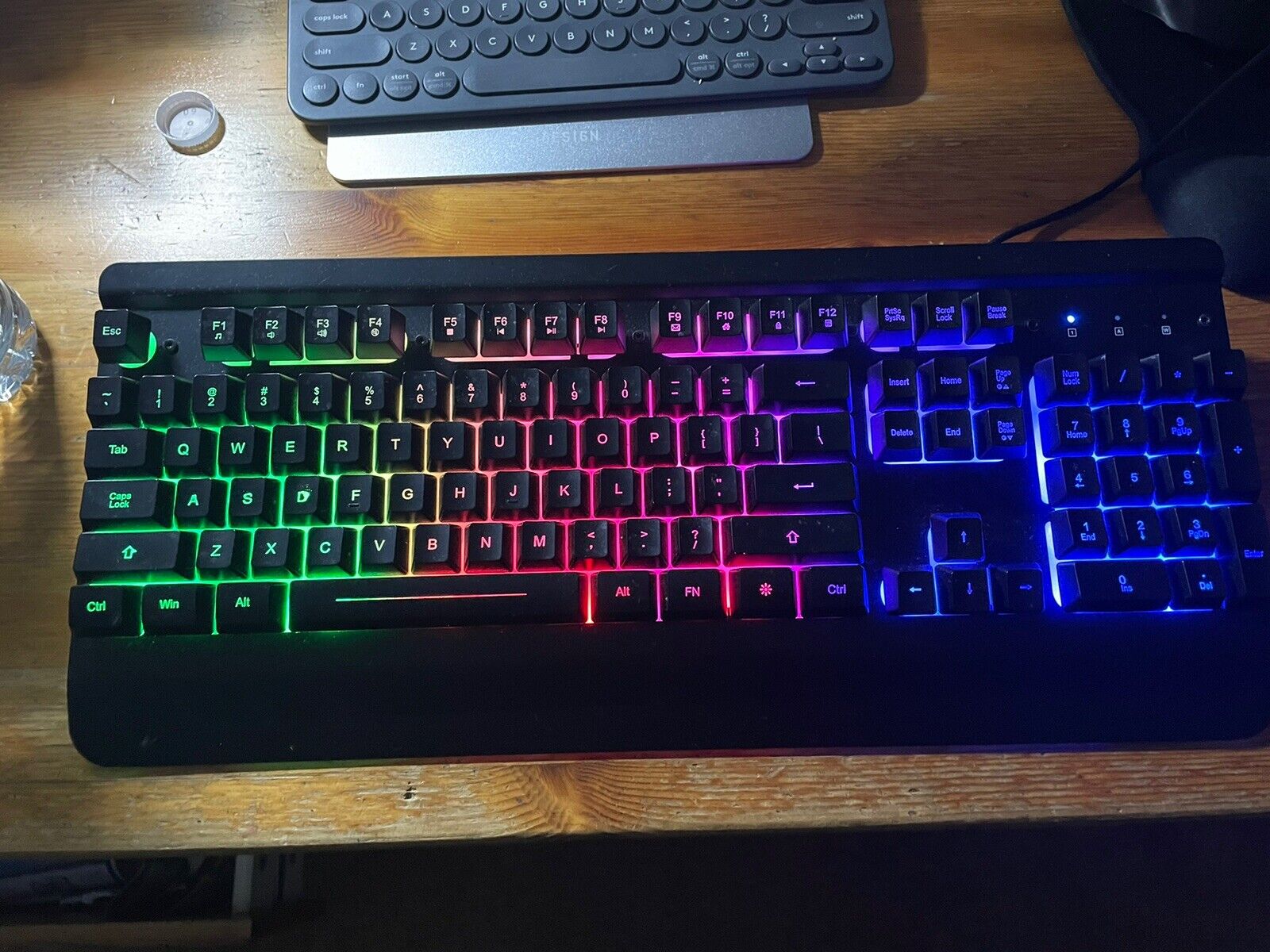 Dacoity Gaming Keyboard Rainbow LED Backlit Quiet Computer Keyboard